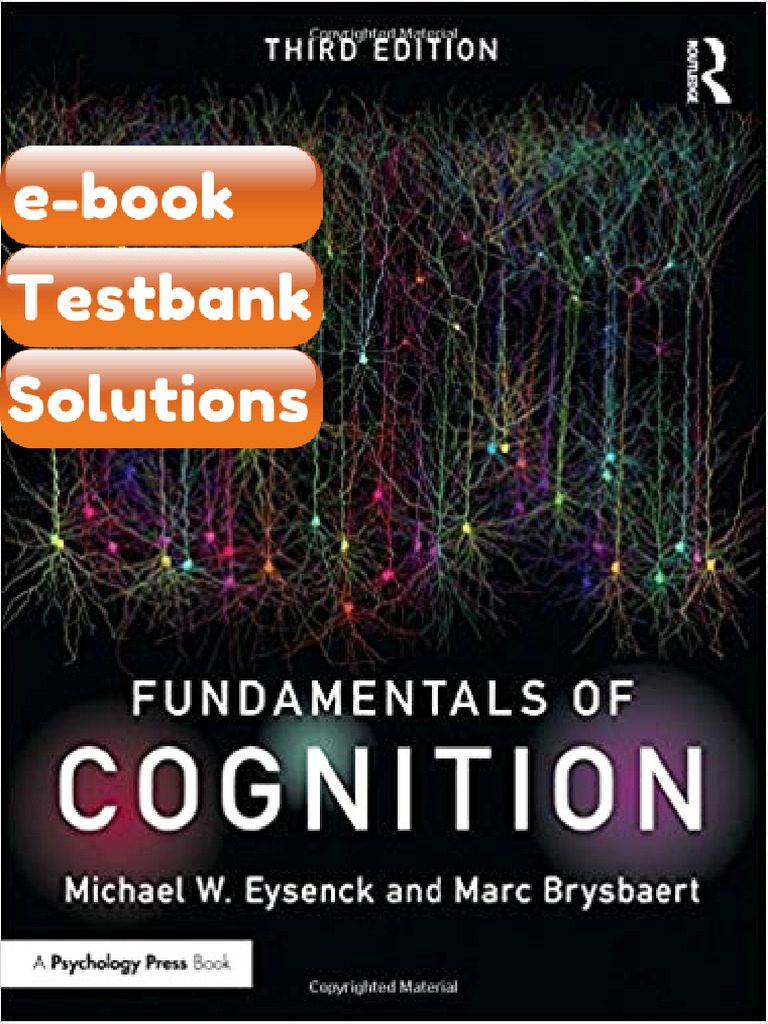 Fundamentals of Cognition 3rd Edition by Michael W Eysenck Marc ...