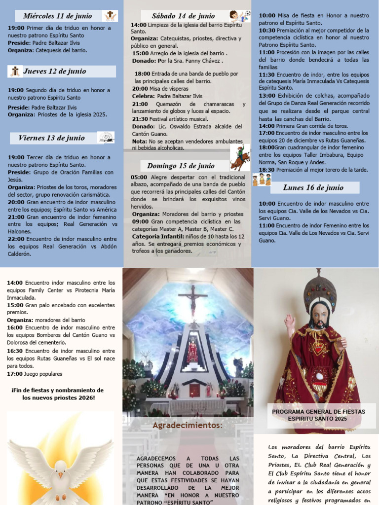 Programa de Fiestas | PDF | Fiestas cristianas y días santos