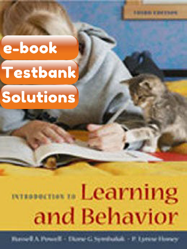 Testbank Introduction to Learning and Behavior 3E Powell Fast Download | PDF | Subscription ...
