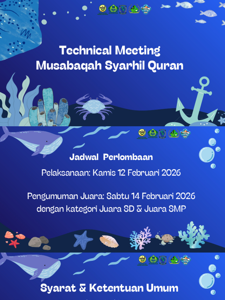 Technical Meeting Musabaqah Syarhil Quran | PDF