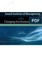 Changing Environment of HRM: A Presentation On