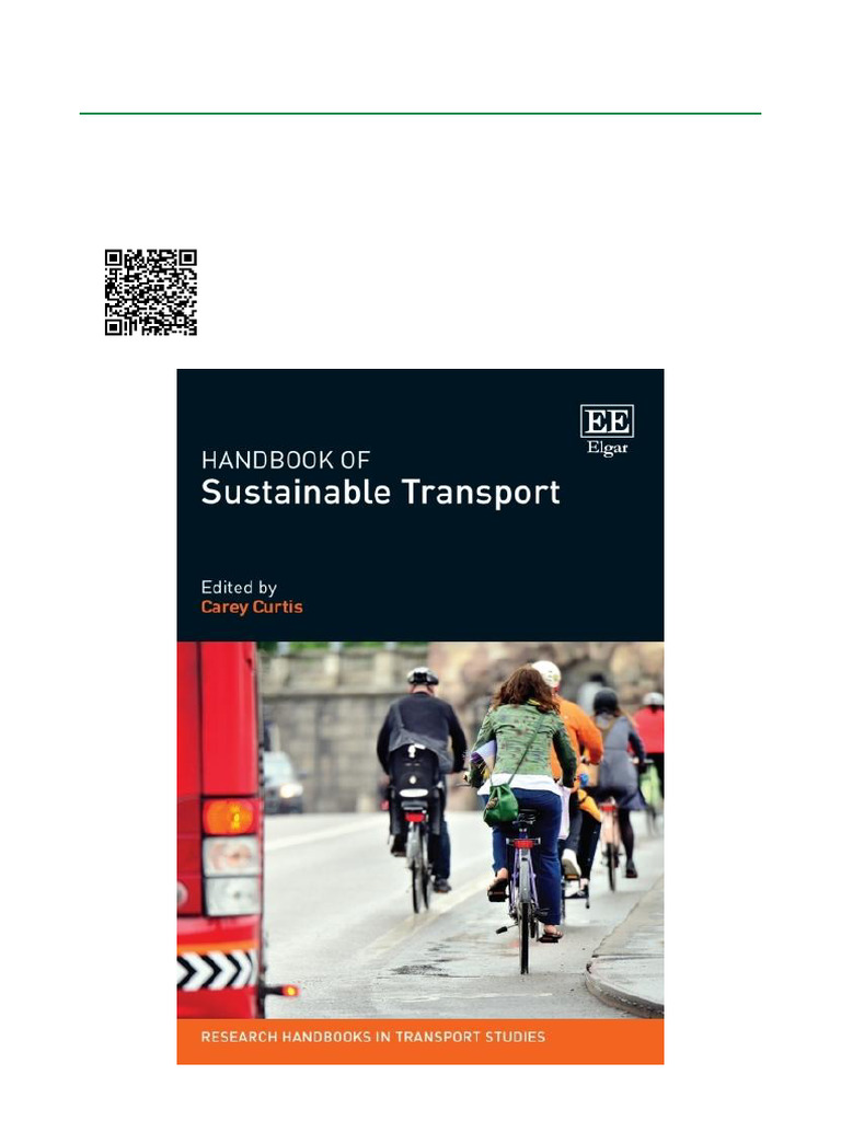 Handbook of Sustainable Transport - 1st Edition ISBN 9781789900460 ...