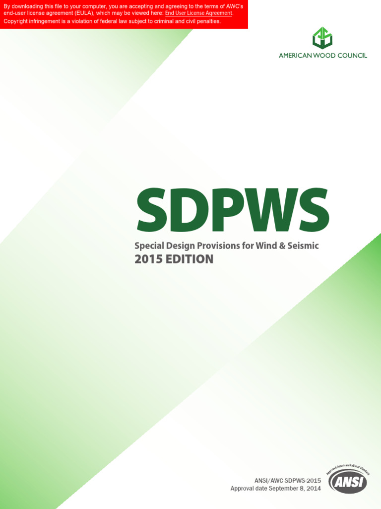 AWC_2015 SDPWS | PDF | Framing (Construction) | Plywood