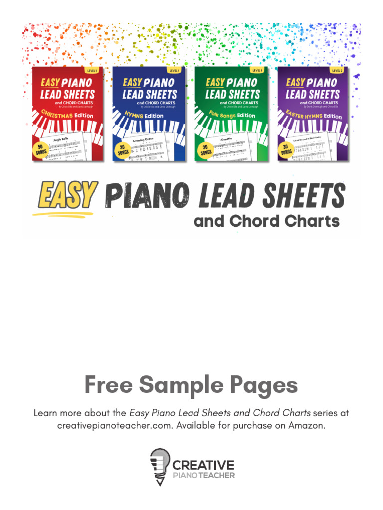 Easy Piano Lead Sheets and Chord Charts Sample Pages | PDF | Musicology ...