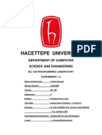 Hacettepe University Computer Science Lab Report Deadline