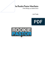 The Rookie Pastor Manifesto