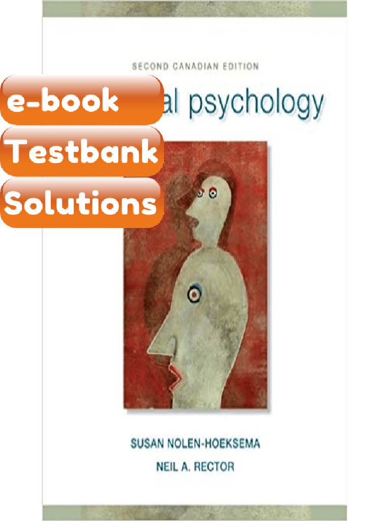Testbank Abnormal Psychology Second Canadian Edition by Susan ...