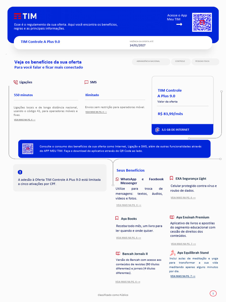 TIM Controle A Plus Vas-2 | PDF | Internet | Aplicativo para celular
