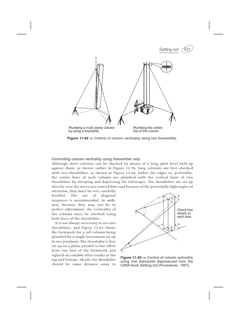 Column Checking by Theodolite | PDF