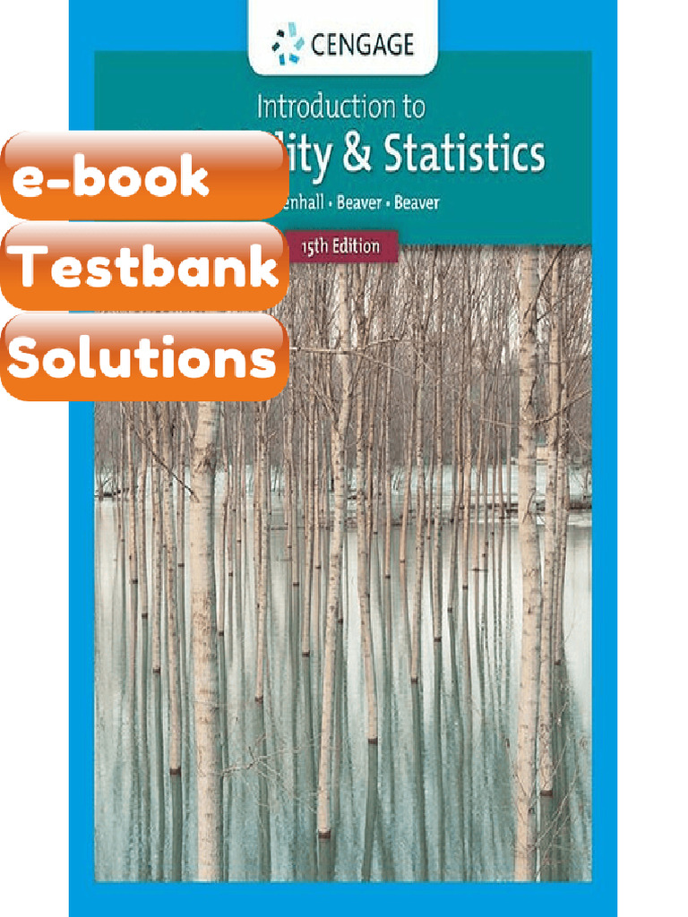 Testbank Introduction To Probability and Statistics 15th Edition ...