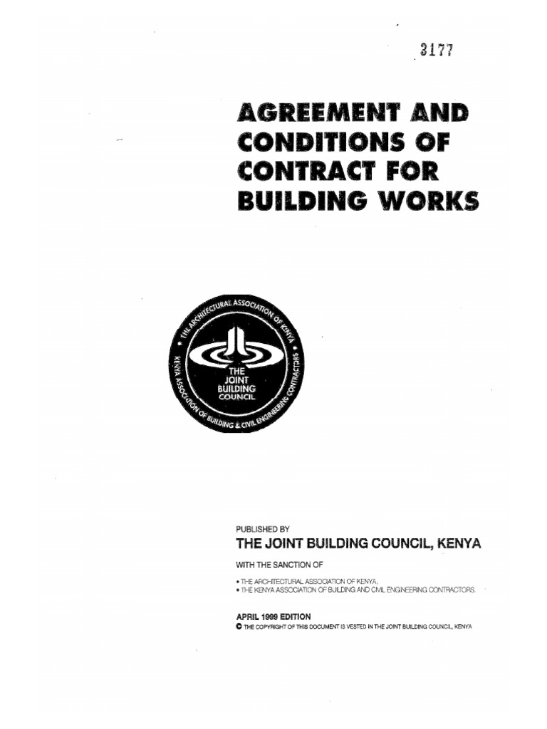 JBC - Conditions of Contract For Building Works | PDF