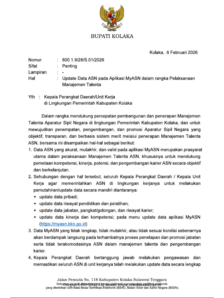 Update Data My Asn | PDF