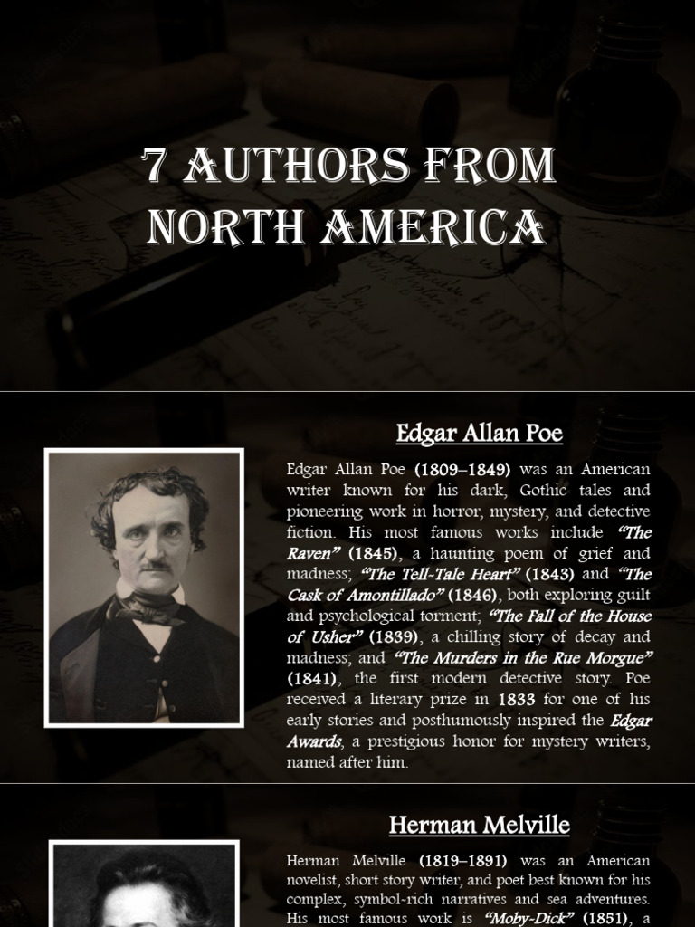 7 Authors From North America | PDF | American Literature | Mark Twain