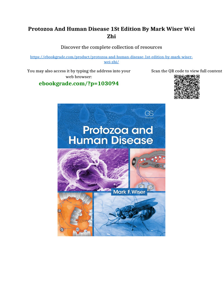 Protozoa and Human Disease 1st Edition by Mark Wiser Wei Zhi Full ...
