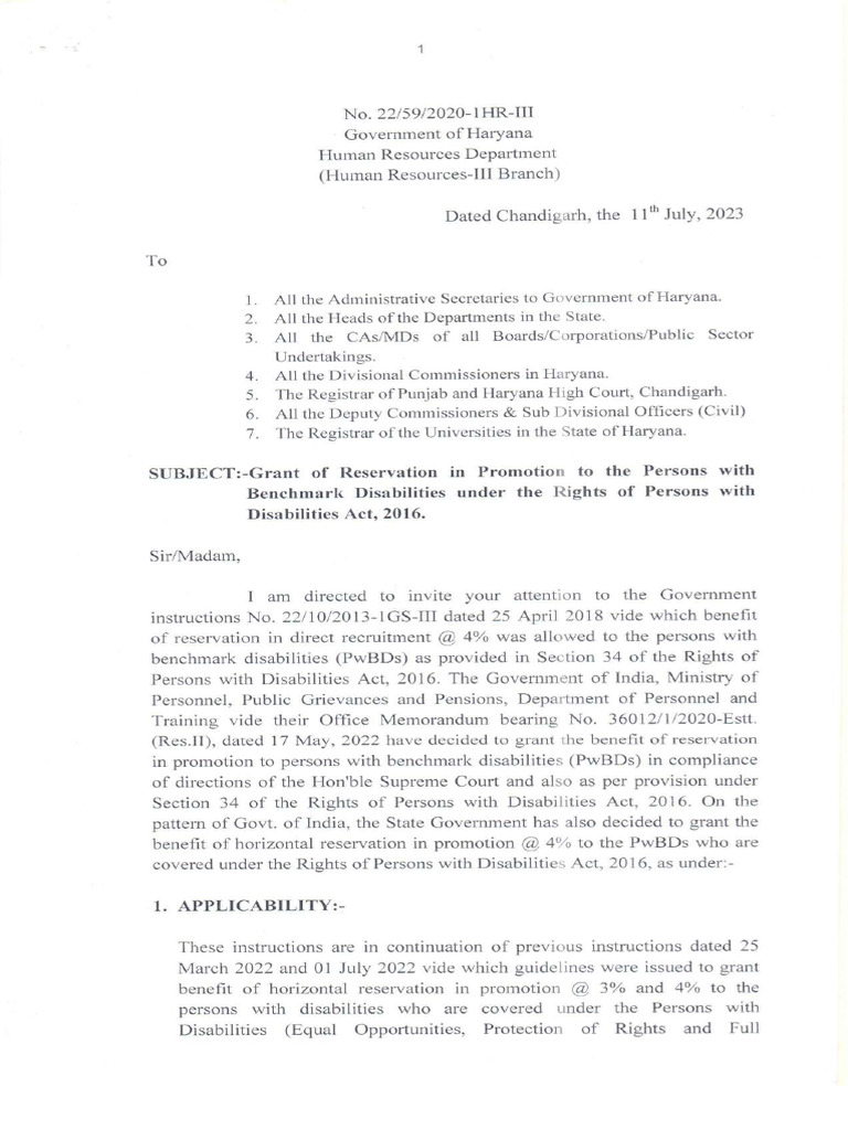 PWBD Rules | PDF
