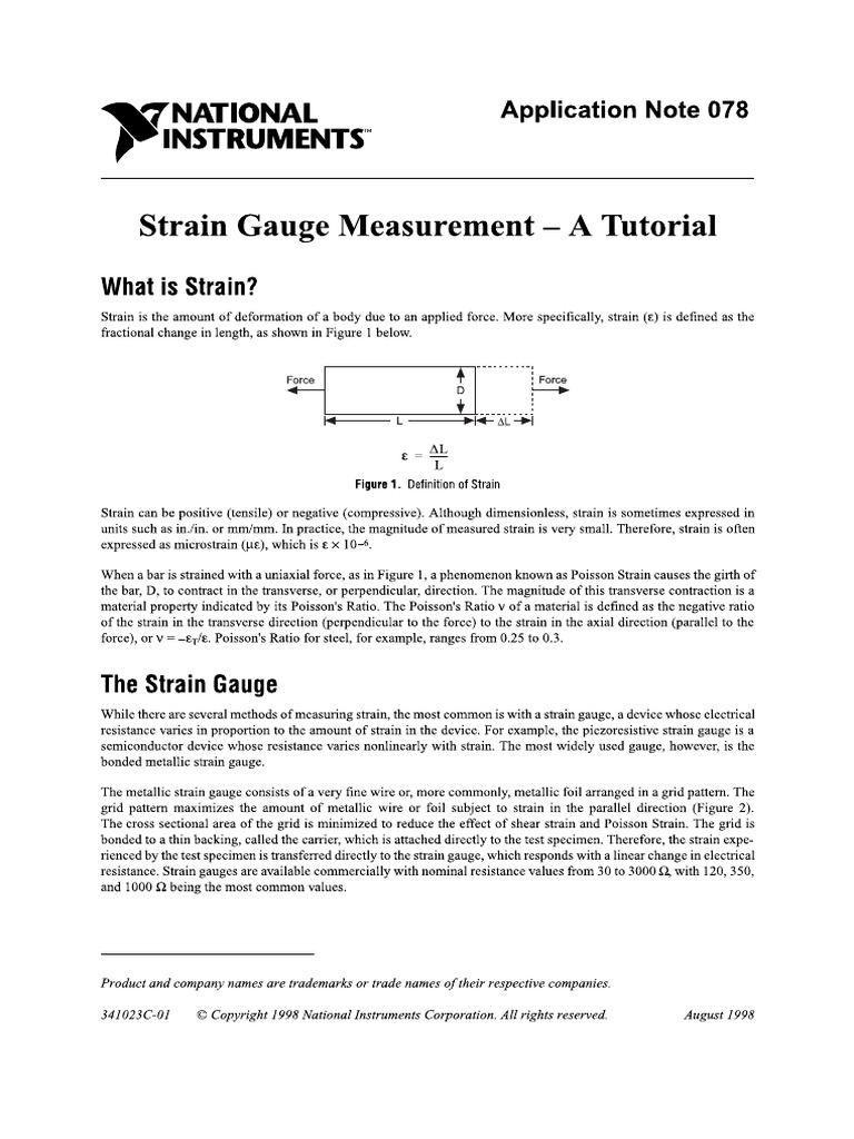 Strain Gauge Mes | PDF