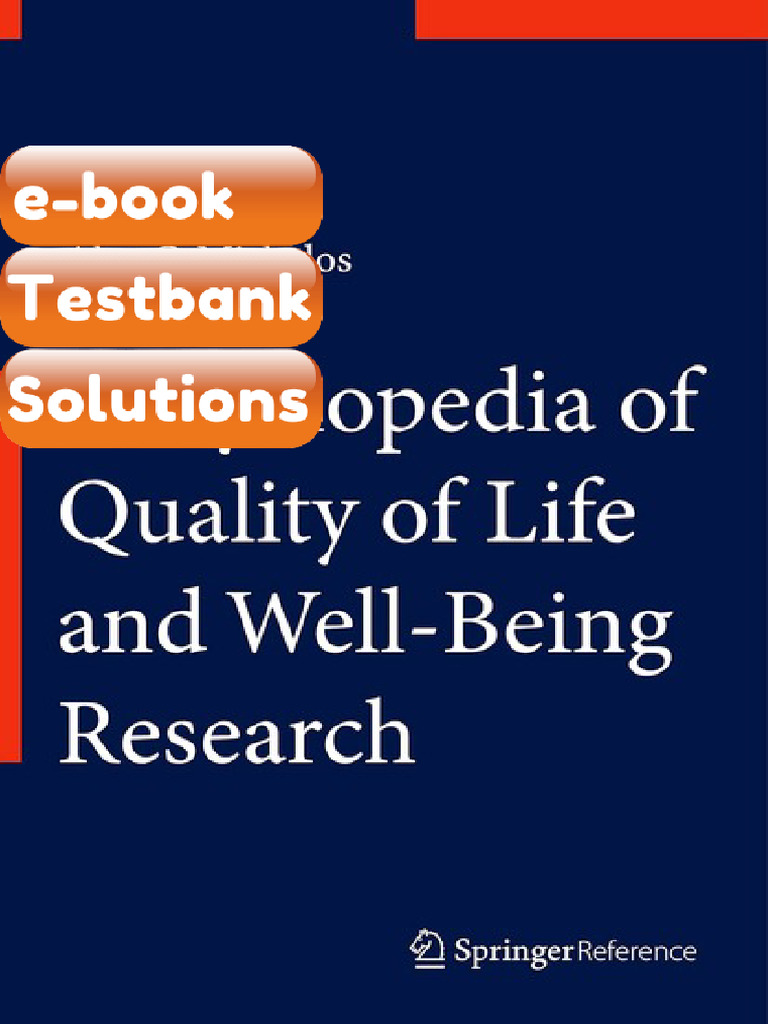 Encyclopedia of Quality of Life and WellBeing Research Social Sciences ...