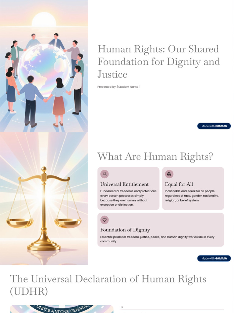 Human Rights Our Shared Foundation for Dignity and Justice | PDF ...