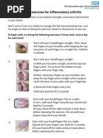 Hand and Wrist ROM Exercise Guide | PDF | Hand | Thumb
