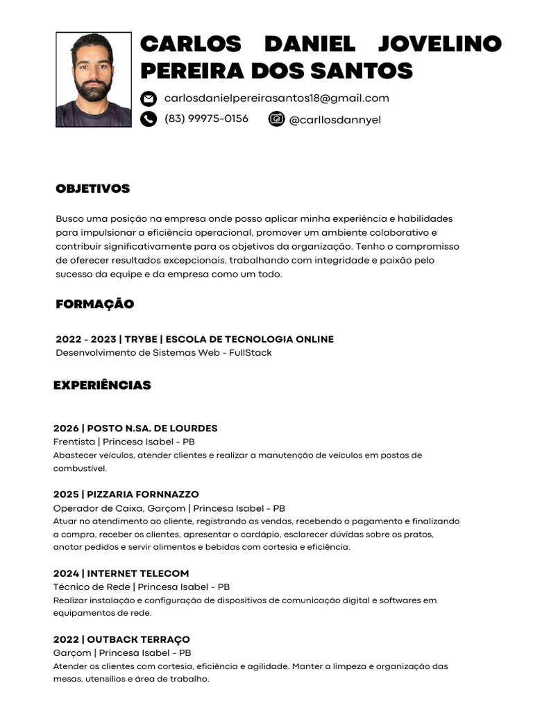 Curriculo-Carlosdaniel 20260203 135222 0000 | PDF
