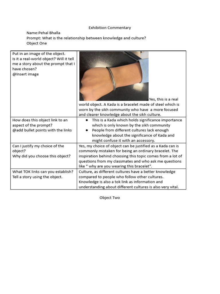 Exhibition Commentary Guidelines | PDF | Knowledge