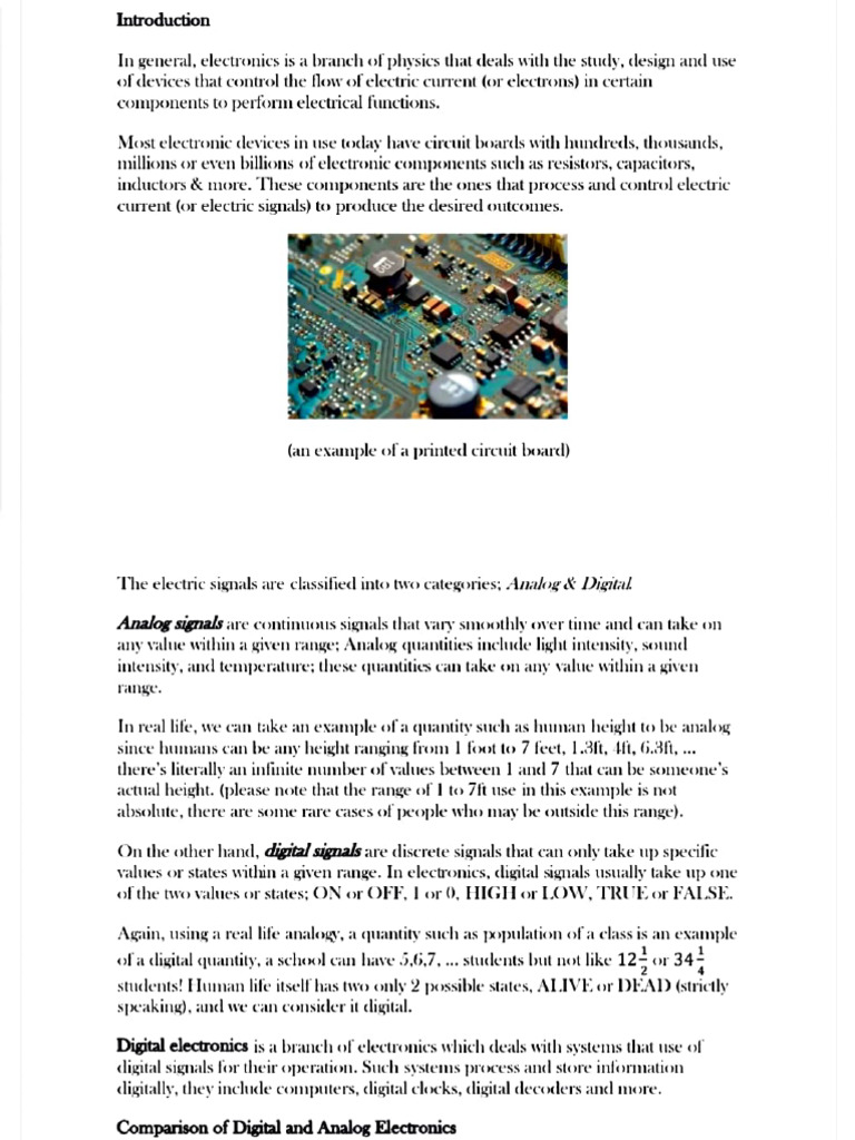 Digital Electronics | PDF