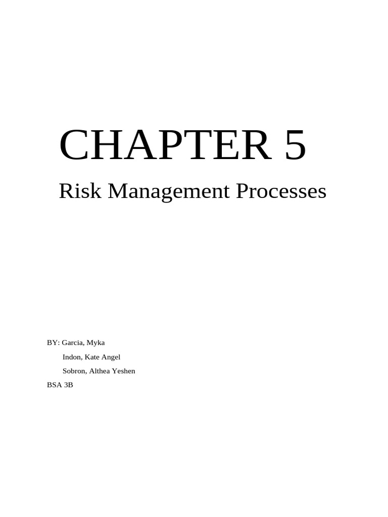 Chapter 5 | PDF | Risk Management | Internal Audit