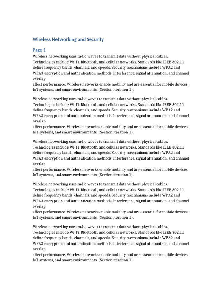 Wireless and Security | PDF | Ieee 802.11 | Wi Fi