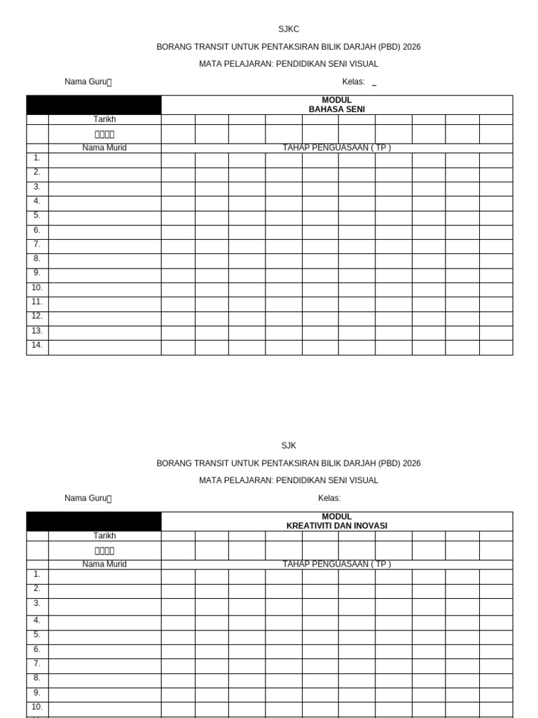 Rekod Transit PSV | PDF