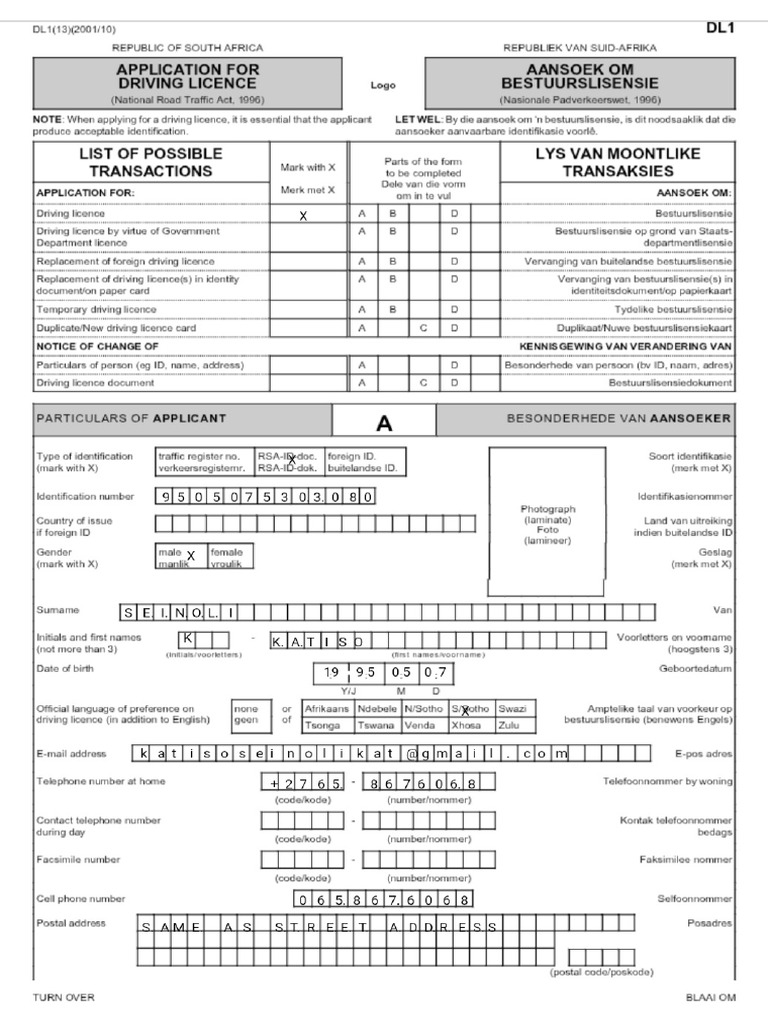 Application For A Licence | PDF