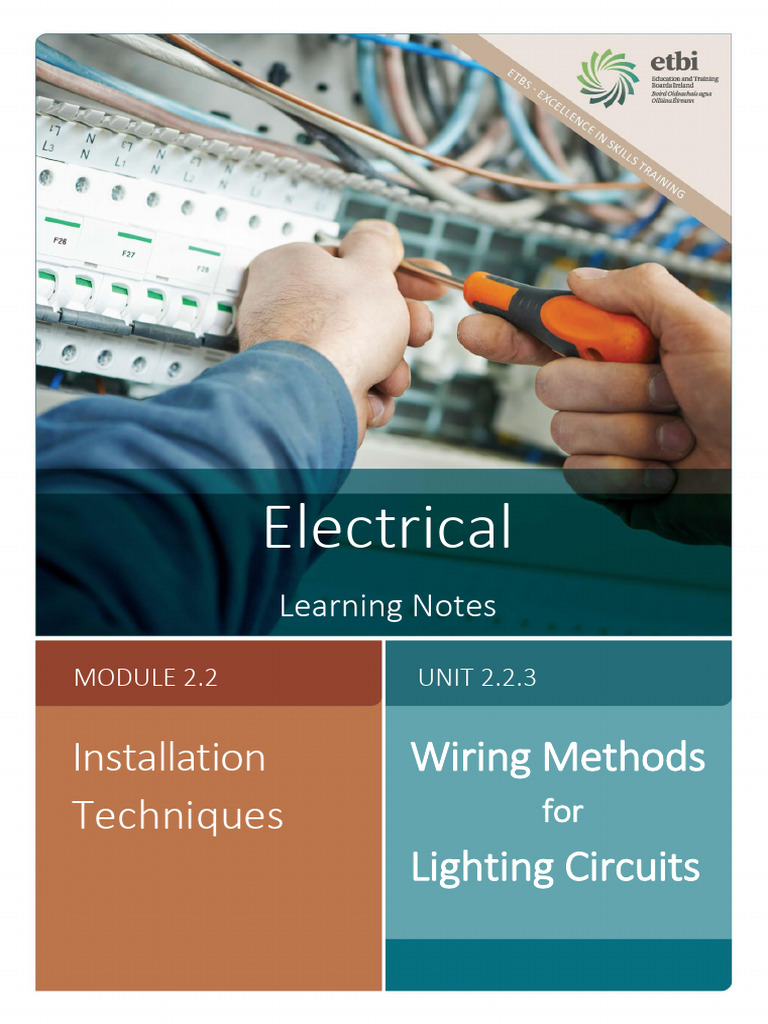 3 Wiring Methods For Lighting Circuits | PDF | Fuse (Electrical ...