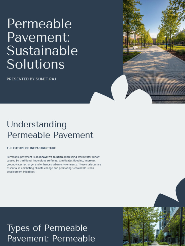 Presentation - Permeable Pavement Sustainable Solutions | PDF ...