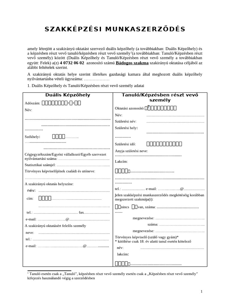 SZMSZ - MINTA - Bádogos | PDF