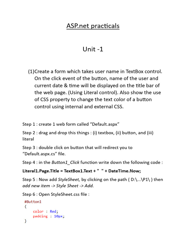 ASP Unit-1 Itsankit | PDF | World Wide Web | Internet & Web