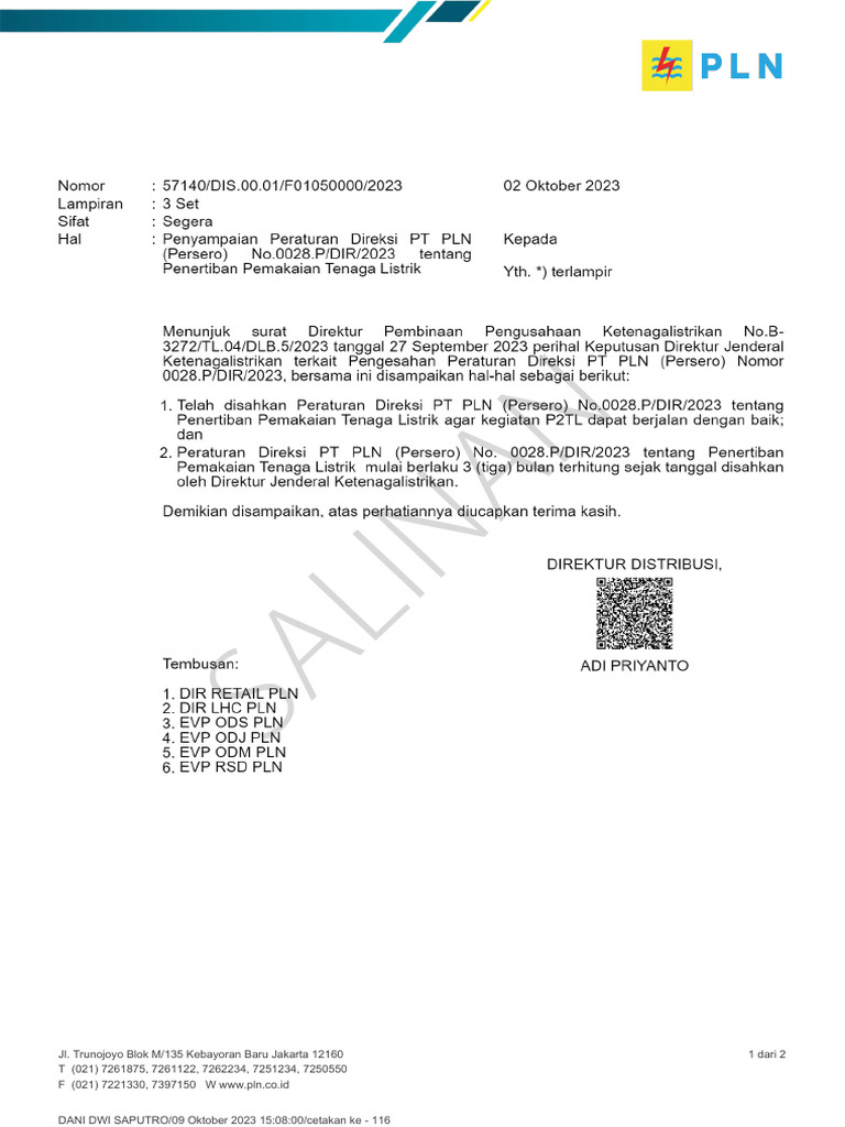 Perdir P2TL 0028 - 2023 | PDF