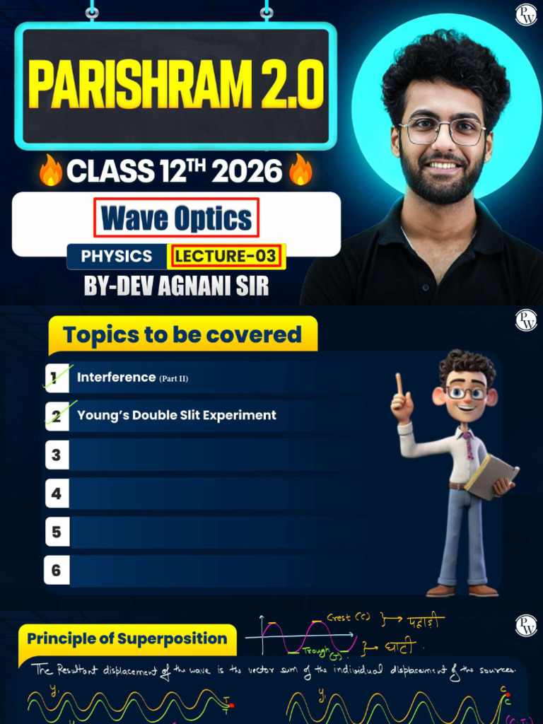 Wave Optics 03 Class Notes | PDF