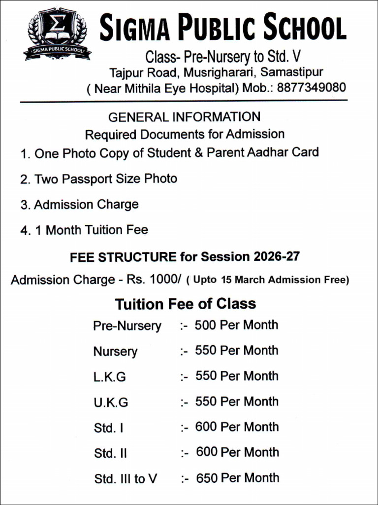Fee Structure | PDF