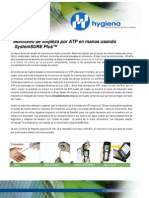 Monitoreo de Manos Por ATP. Hygiena