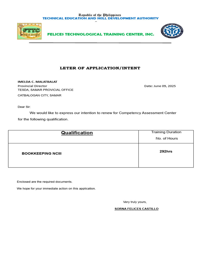 TESDA-OP-CO-03 Accreditation ACs Forms A | PDF | Vocational Education ...