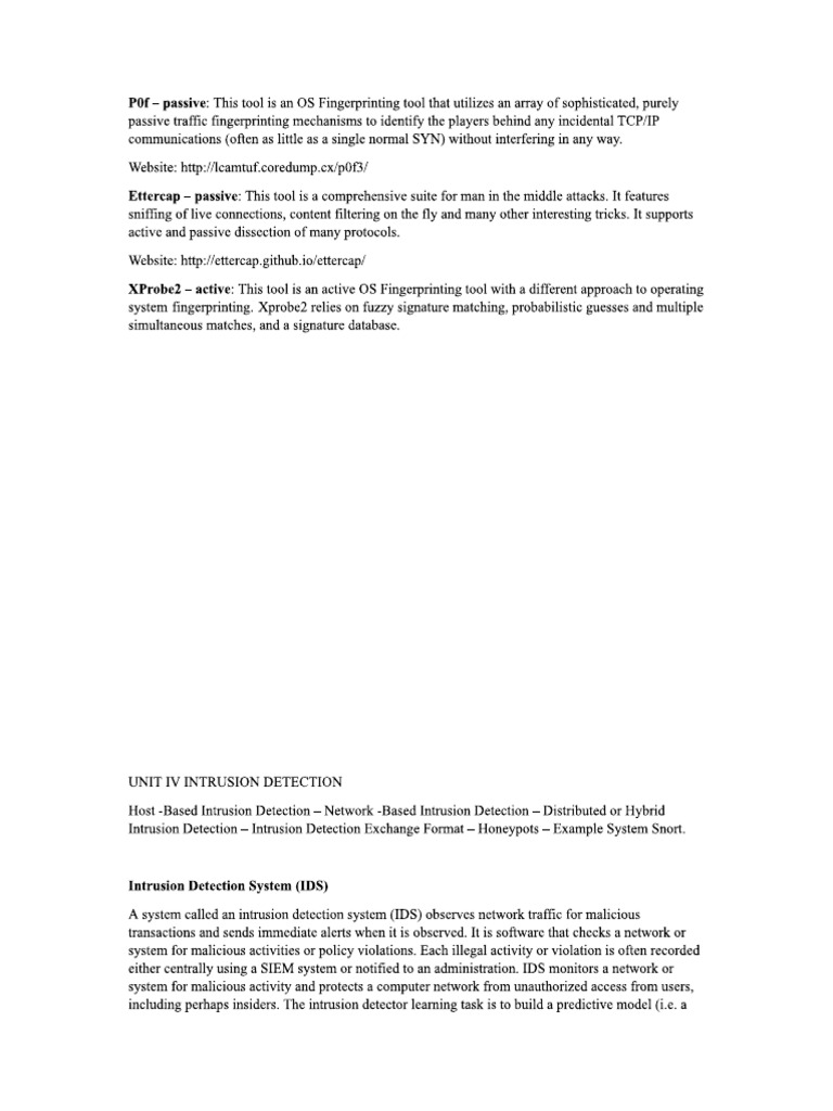 Cyber Security Notes Unit 4 | PDF