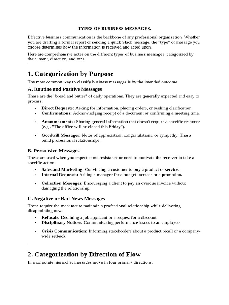 Business Communcation Final Notes | PDF | Negotiation | Communication