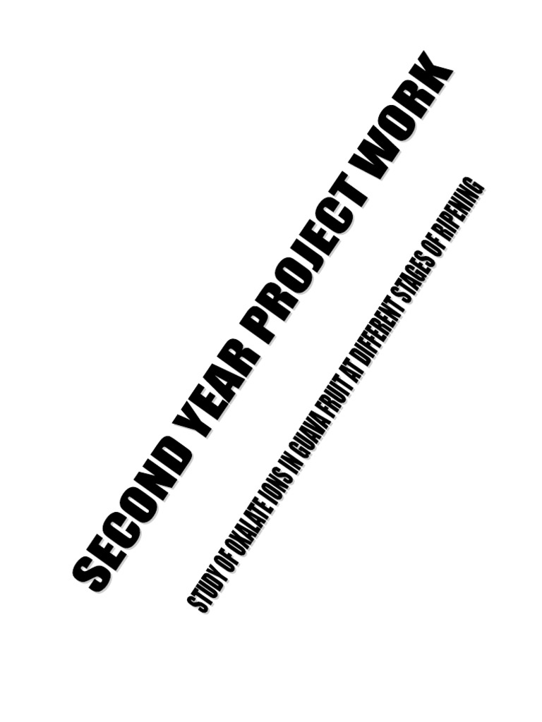 Chemistry Project Second Year | PDF