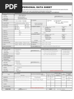 ANNEX H-1 - CS Form No. 212 Revised 2025 - Personal Data Sheet | PDF ...