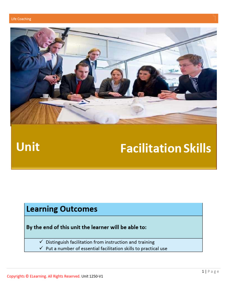 1676474417unit 4 Developing Facilitation Skills For Coaching | PDF ...