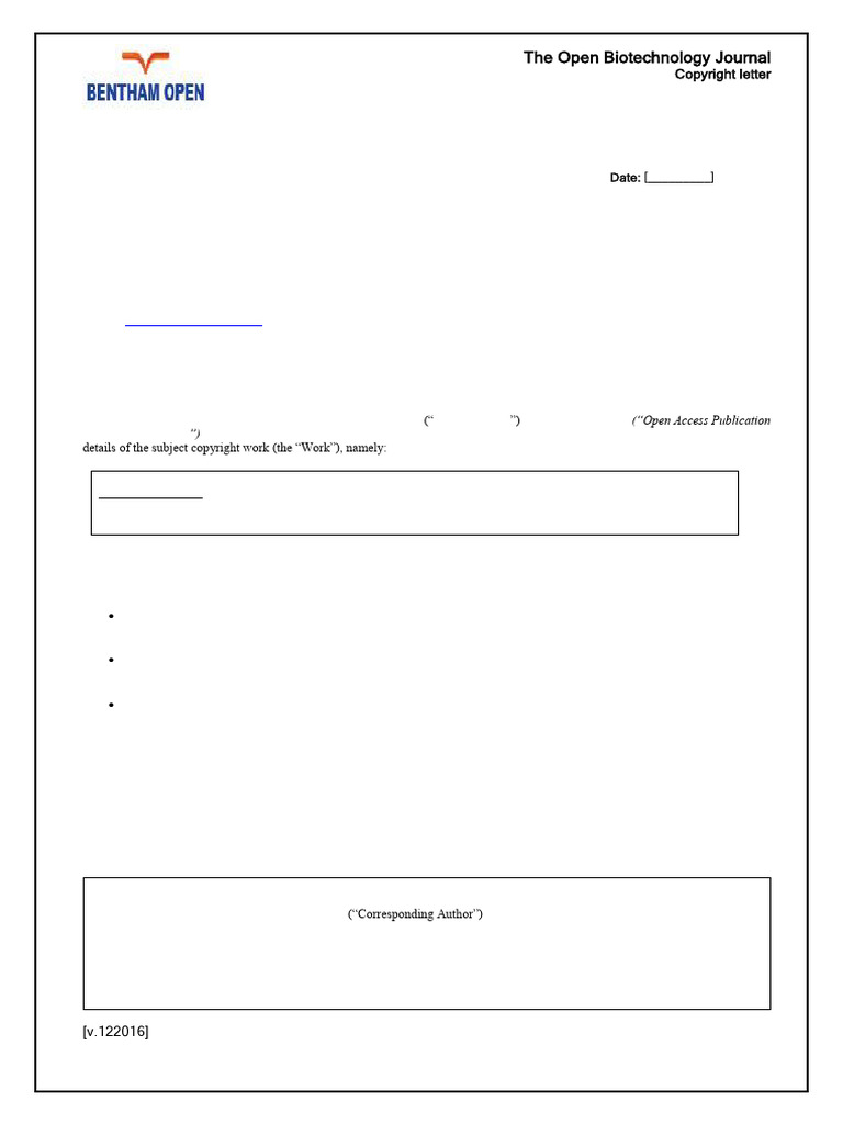 TOBIOTJ Copyright Letter | PDF | Indemnity | Creative Commons License