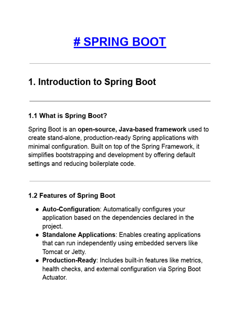 SpringBoot-1 | PDF | Spring Framework | Postgre Sql