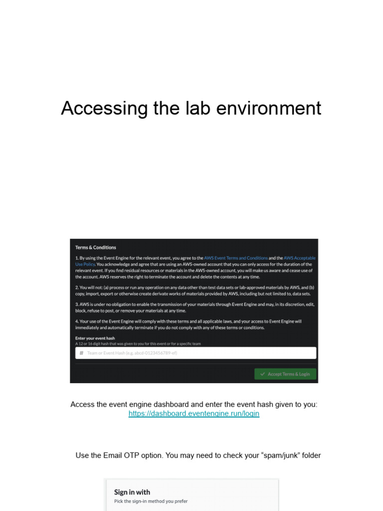 5.00-Accessing The Lab Environment | PDF