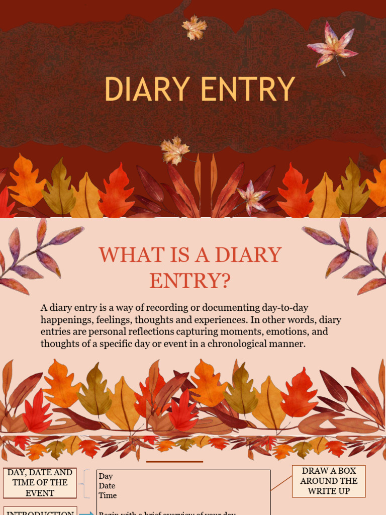 (Revised) Diary Entry | PDF