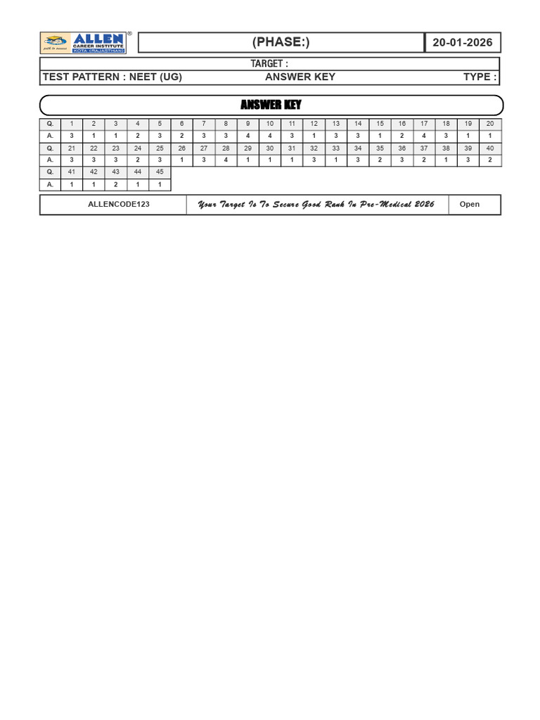 Chemical Kinetics (Ar) Ans Key | PDF