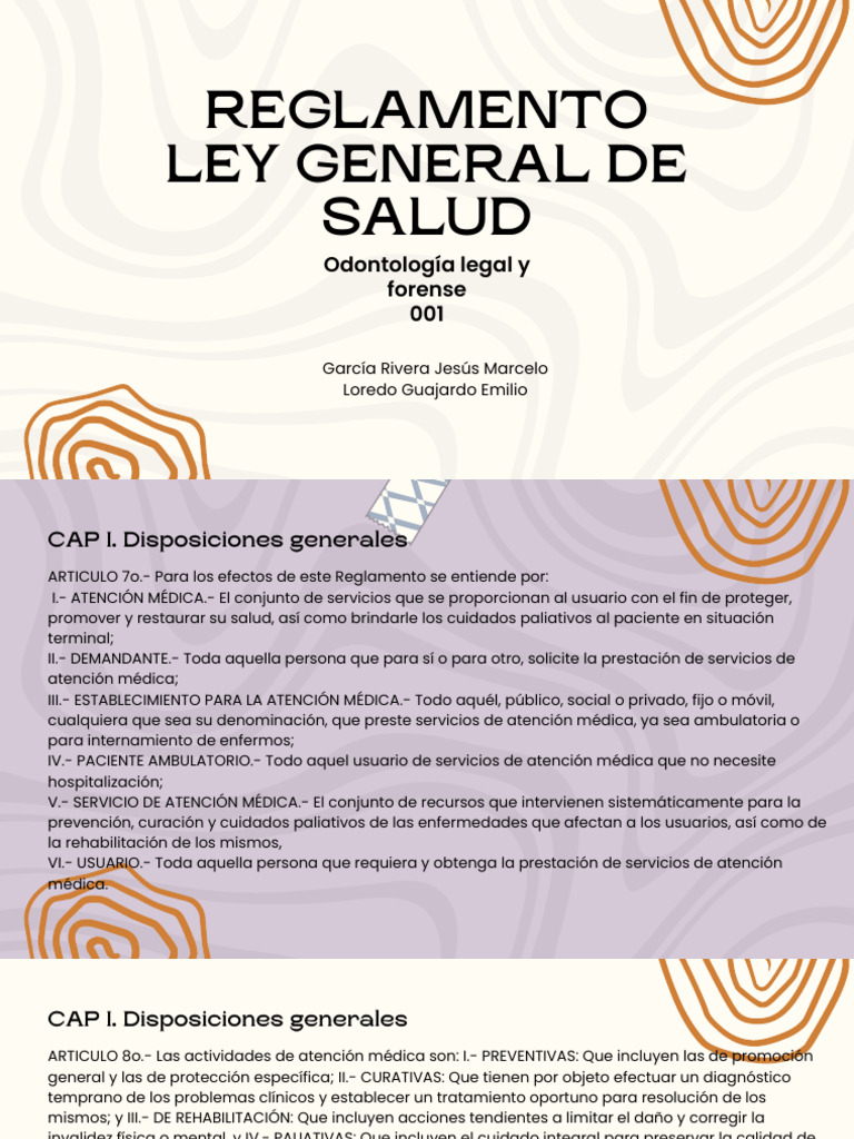 Reglamento Ley General de Salud | PDF | Cuidado de la salud | Hospital